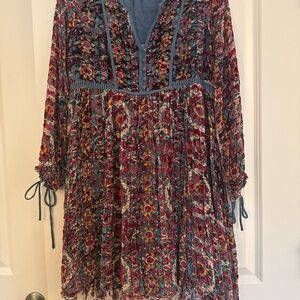 Anthropologie Multicolor Floral Dress